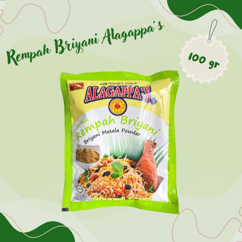 

Bumbu / Rempah Briyani Alagappas