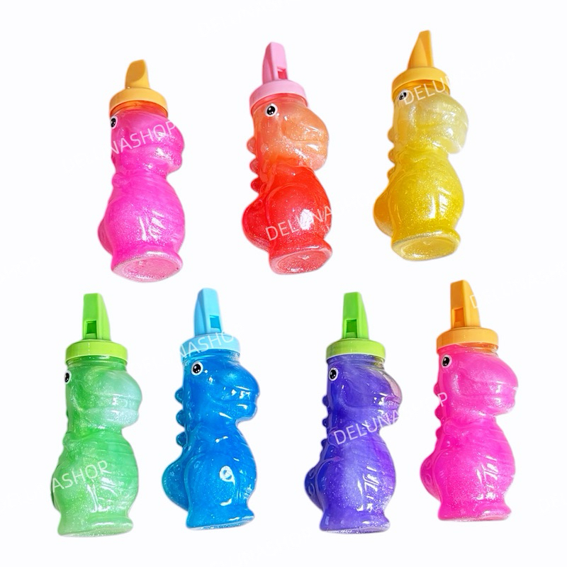Delunashop DL469A Mainan Anak Slime Jumbo Besar Bottle Botol Slime Crystal Warna Glitter karakter am