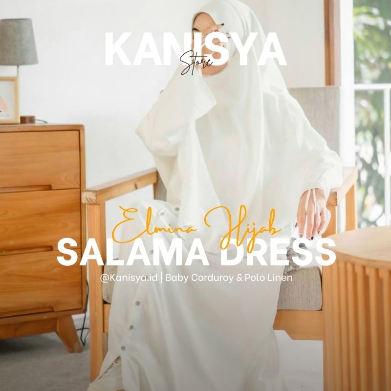 READY SALAMA DRESS GAMIS UMROH BY ELMINA HIJAB