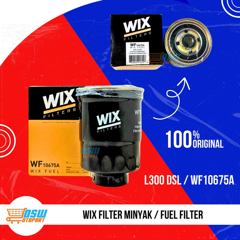 WIX Filter Minyak | WIX Filter Solar | WIX Fuel Filter L300 DSL / WF10675A