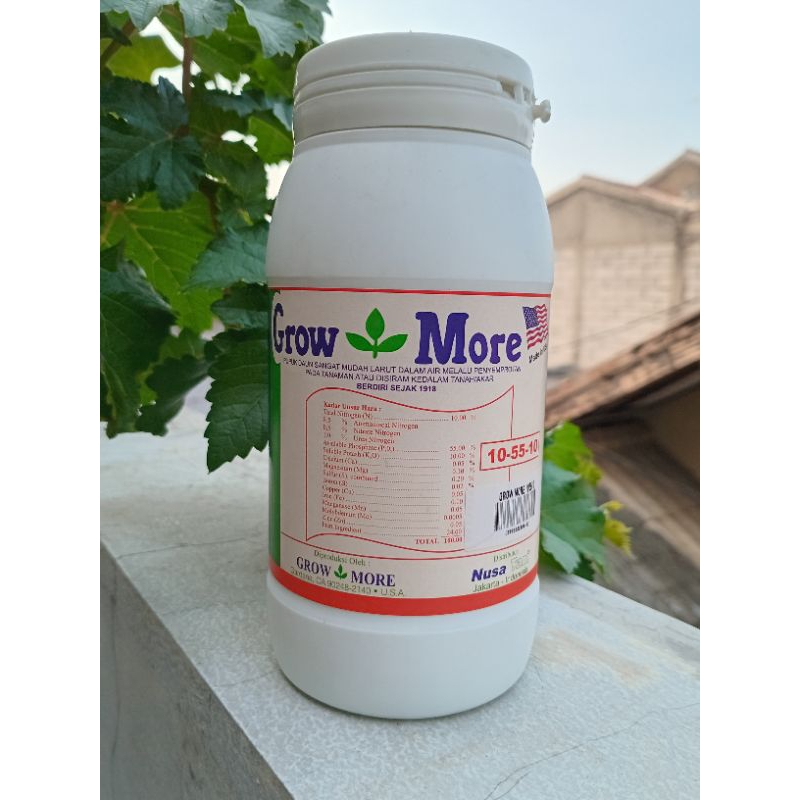 PUPUK DAUN GROWMORE 10-55-10 UNTUK AKAR DAN BUNGA