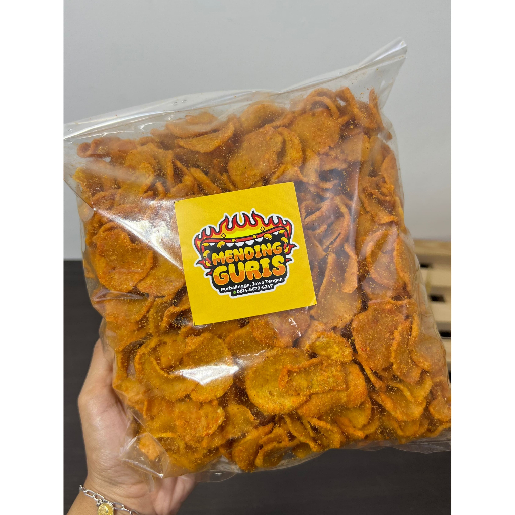 

Makanan ringan Cemilan Basreng Koin pedas gurih Bakso goreng jajanan snack makanan ringan