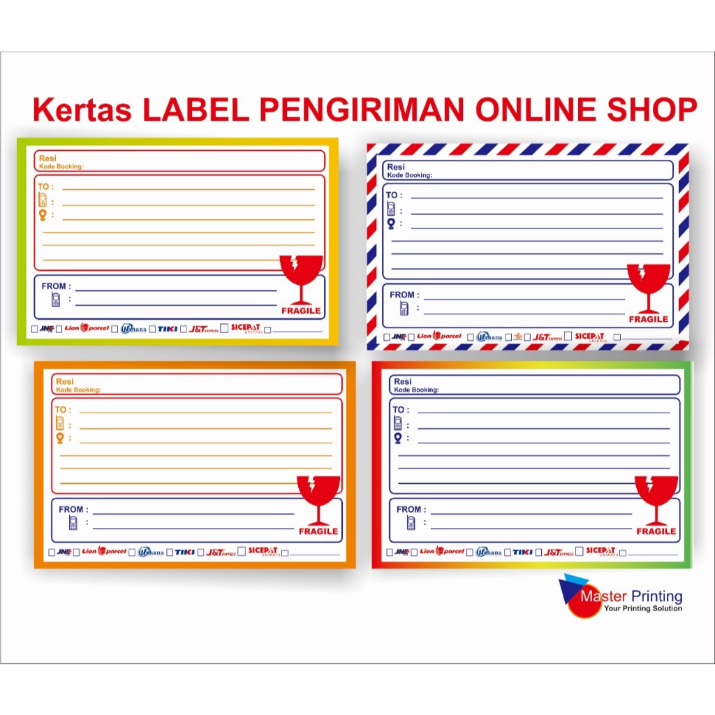 

KERTAS PENGIRIMAN ONLINE SHOP hvs full colour