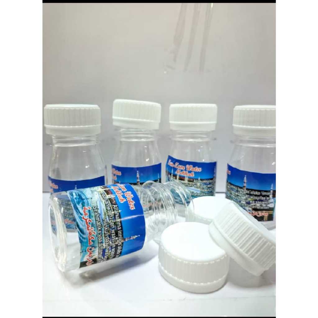 BOTOL KOSONG ZAM-ZAM 50ML ISI 25PCS + STICKER