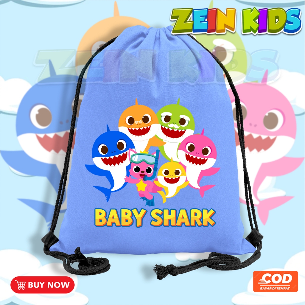 Tas Serut Anak Baby Shark / Ransel Serut Anak Baby Shark