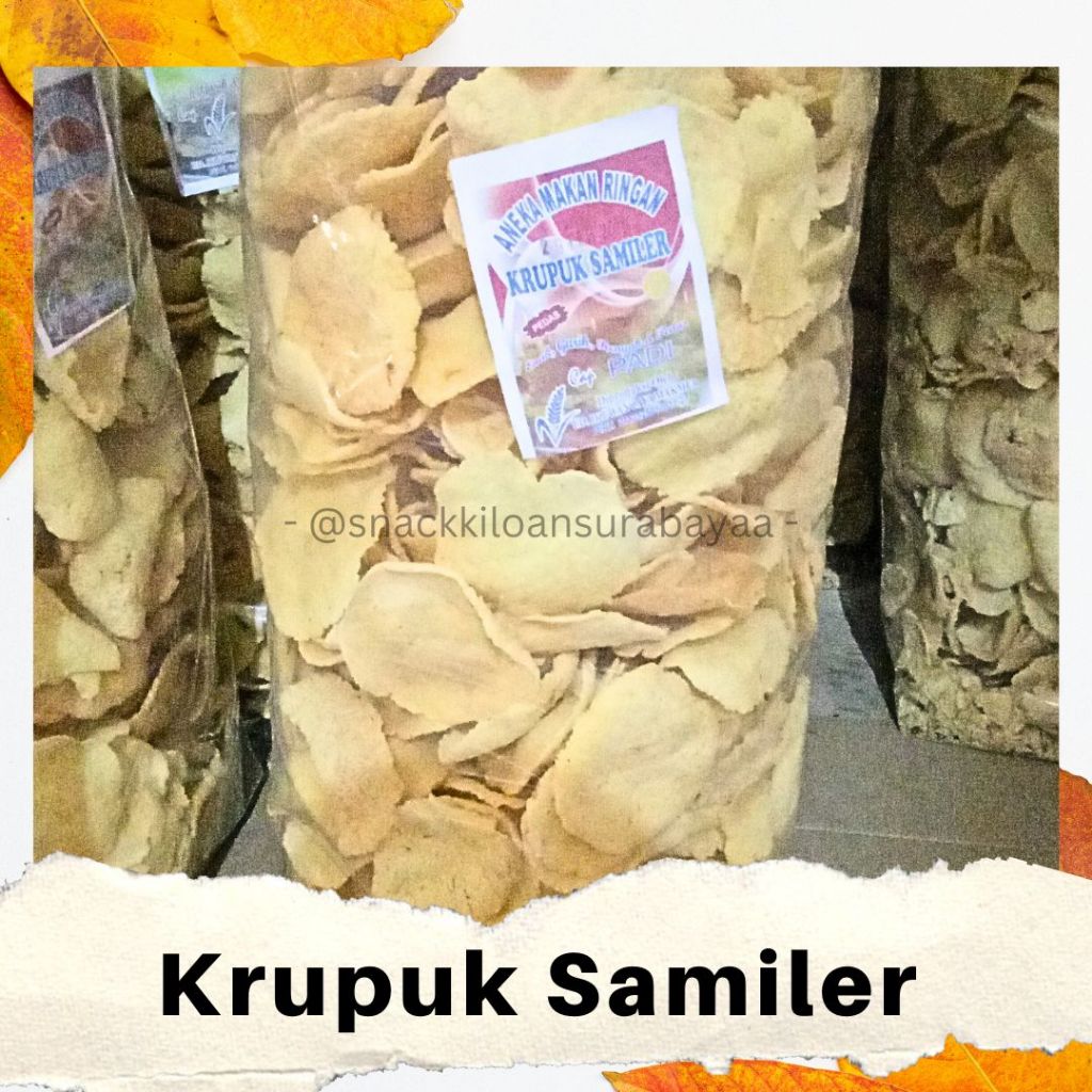 

Krupuk Samiler 1 BALL/ Samiler Gurih Asin/ Snack Kiloan Murah/ MAK E DOR