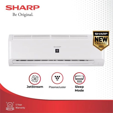 Deskripsi AC SHARP AH-X10BEY 1PK R32 THAILAND ECO JETSTREAM -PUTIH