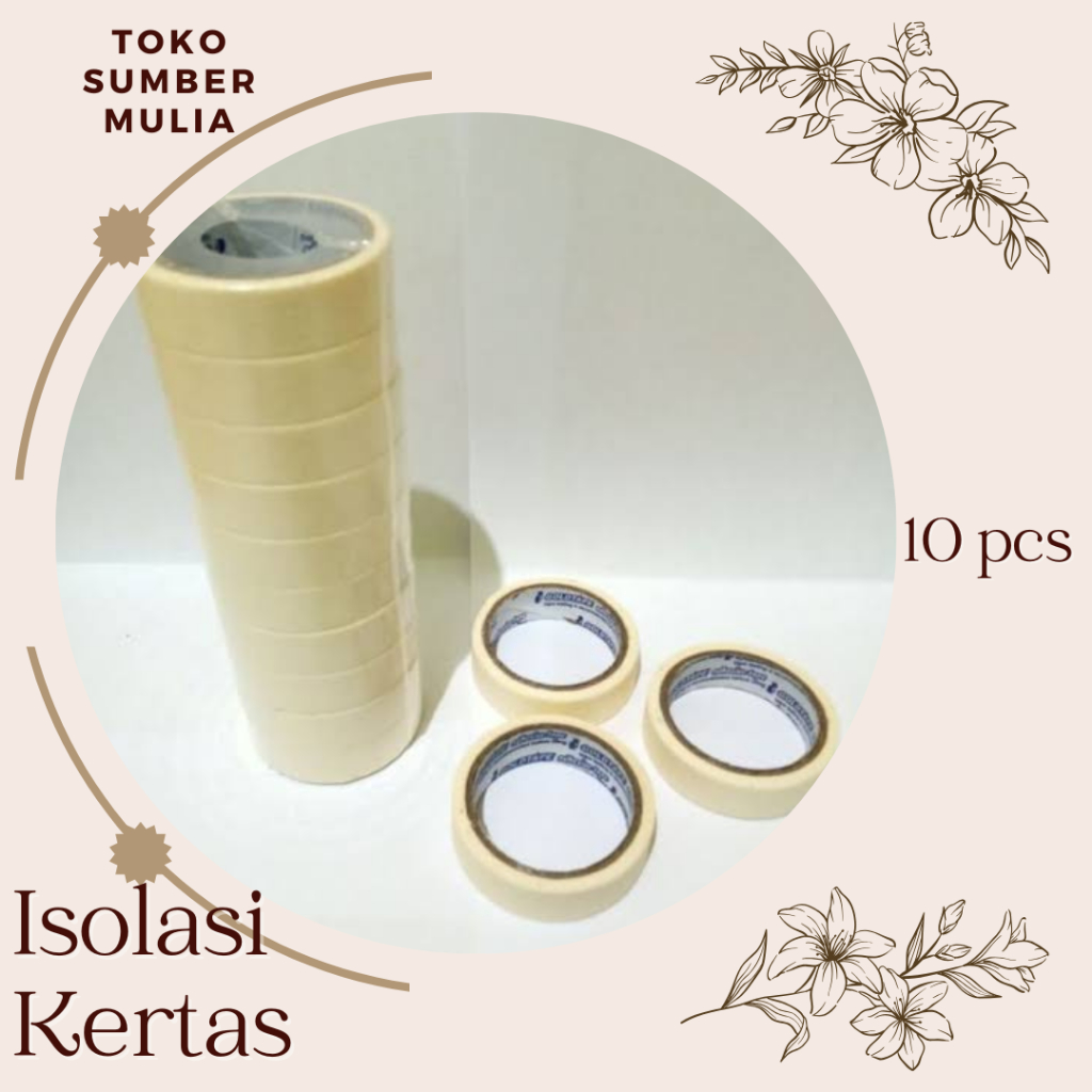 

Isolasi Kertas Isi 10 pcs