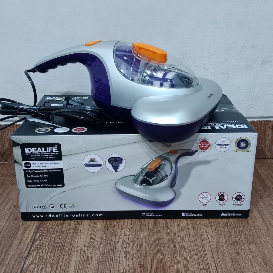 IDEALIFE Vacuum Cleaner Tungau Sinar UV Dust UV Mite Vacuum Cleaner IL-132A
