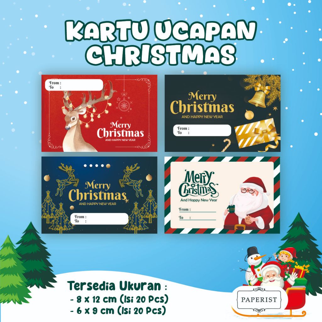 Christmas Card / Kartu Ucapan Natal / Greeting Card Natal