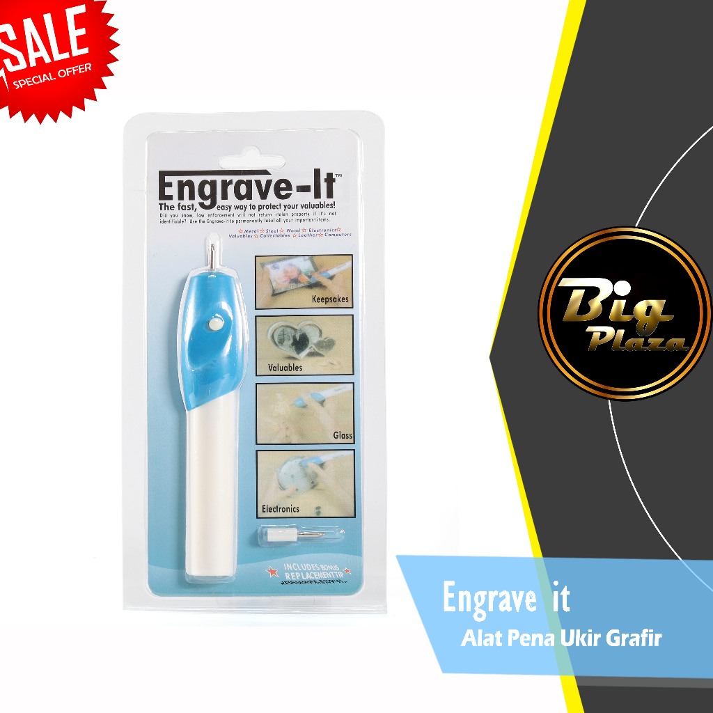 

0350 Engrave It Alat Pena Ukir Grafir + Mata Ukir Cadangan