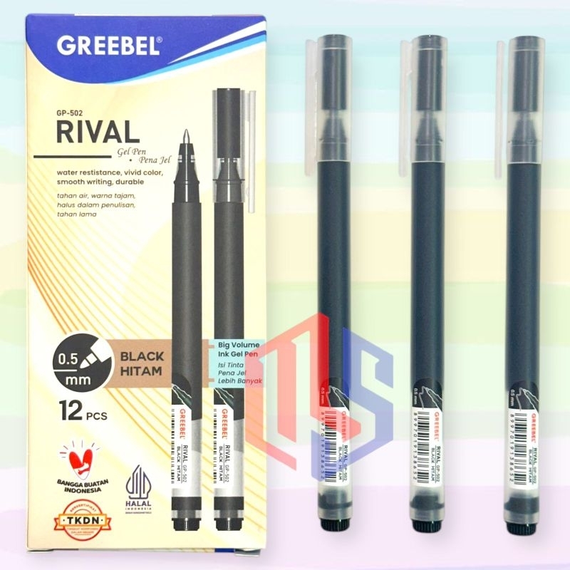 

Pulpen / Ballpoint / Pen Gell Greebel GP-502 RIVAL (12 Pcs)