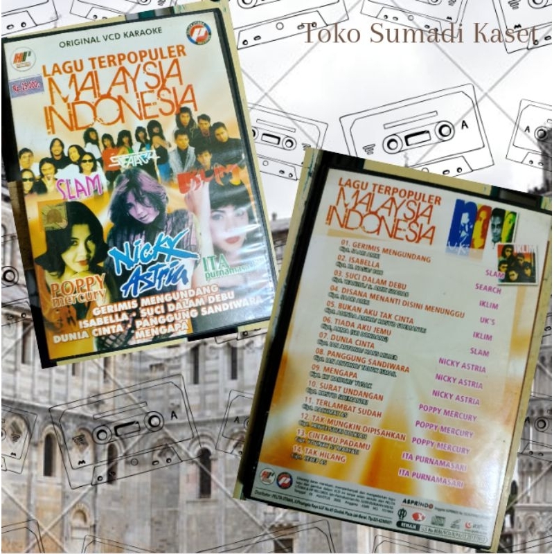 vcd lagu terpopuler Malaysia Indonesia