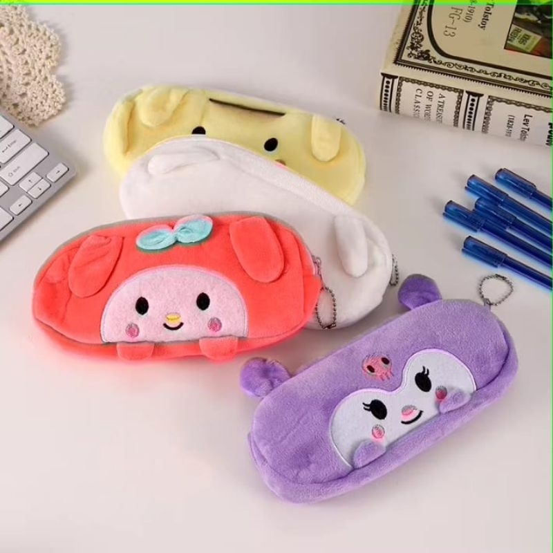 

Tempat Pensil Karakter Kotak Pensil Bulu Halus Lucu Unik Dompet Pensil