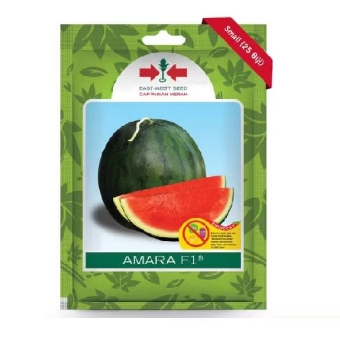 Benih Bibit Semangka Amara isi 25 biji SP Semangka Bulat Non Biji | Cap Panah Merah