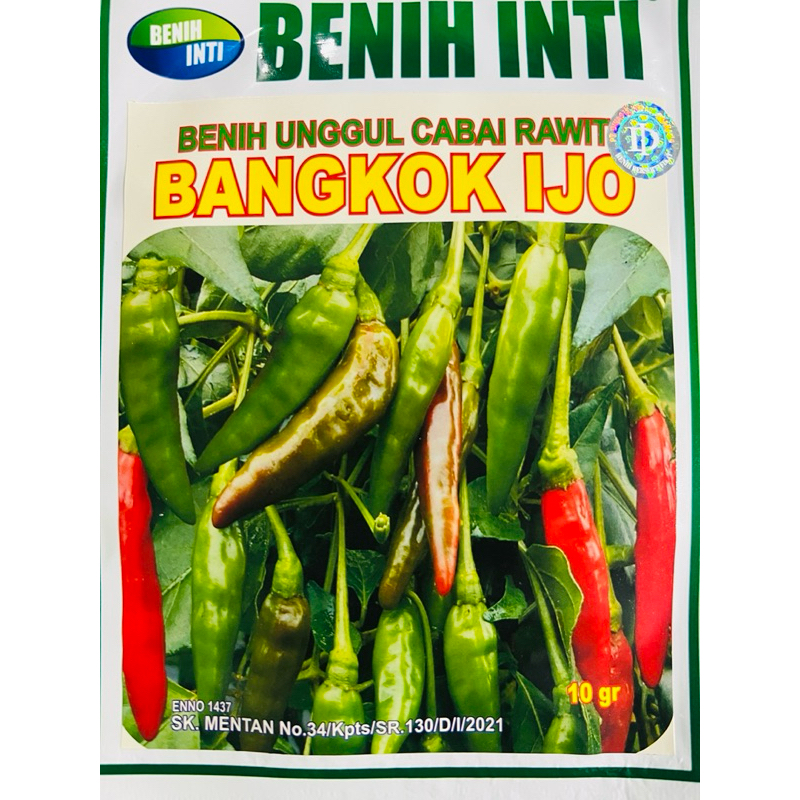 Benih Unggul Cabe Rawit Hijau BANGKOK IJO 10 Gr Benih inti