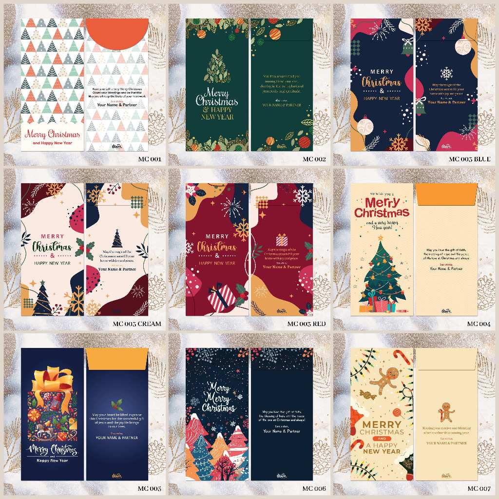 

Custom Order - Angpao Natal | Christmas Angpao | Amplop Sumbangan | THR (Moire MC Collection 1)