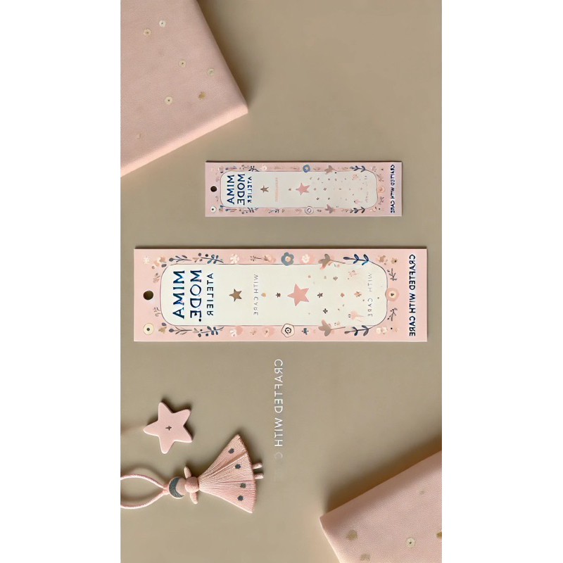 

pembatas buku dengan brand sendiri