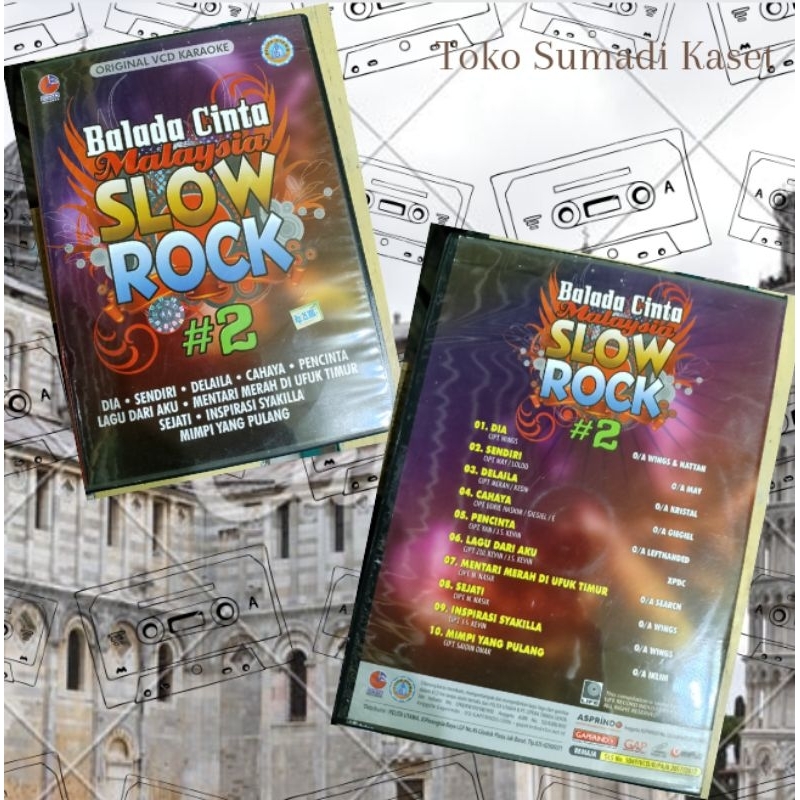 VCD balada cinta Malaysia slow rock vol 2 produksi pelita utama
