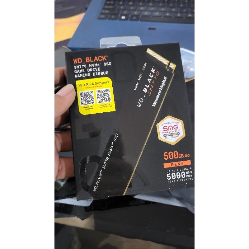 WD SSD Black SN770 , 500GB NVMe