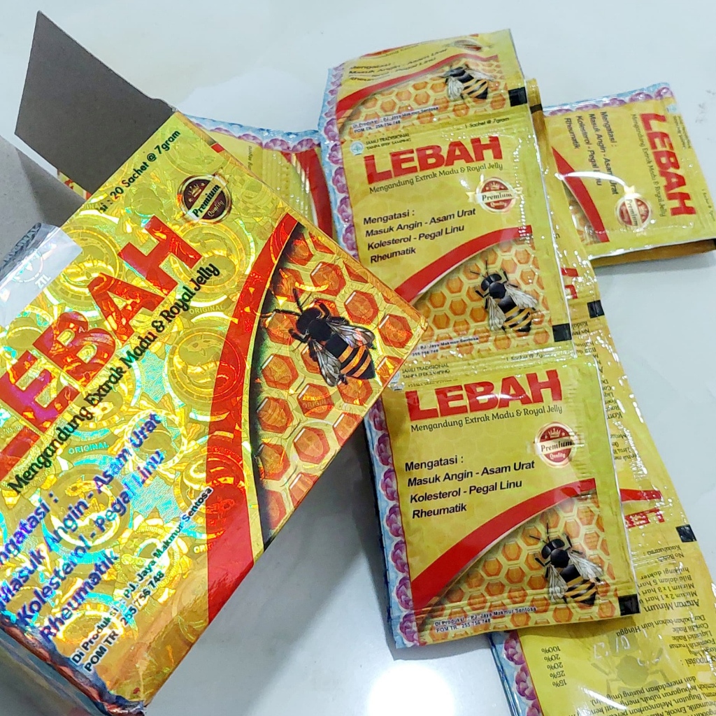 COD Lebah asli Jamu Herbal 20 sachet EXP LAMA herbal asam urat rematik pegelinu - Lebah Original Eks