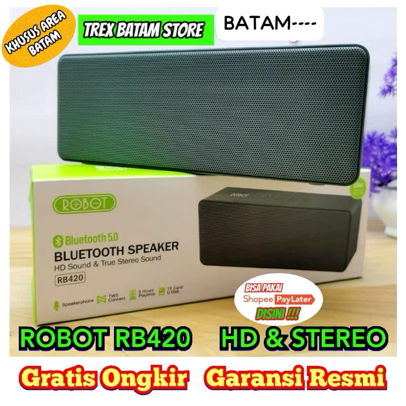 ROBOT RB420 10W ULTRA BASS BLUETOOTH SPEAKER GREEN [ BATAM ]