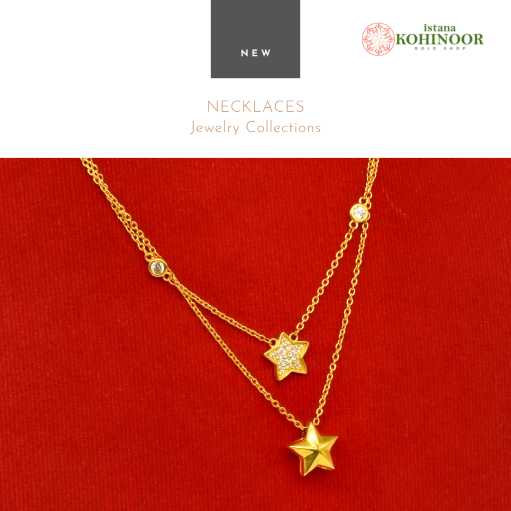 KOHINOOR KALUNG NEW EMAS NECKLACES16K EMAS YELLOW VARIASI