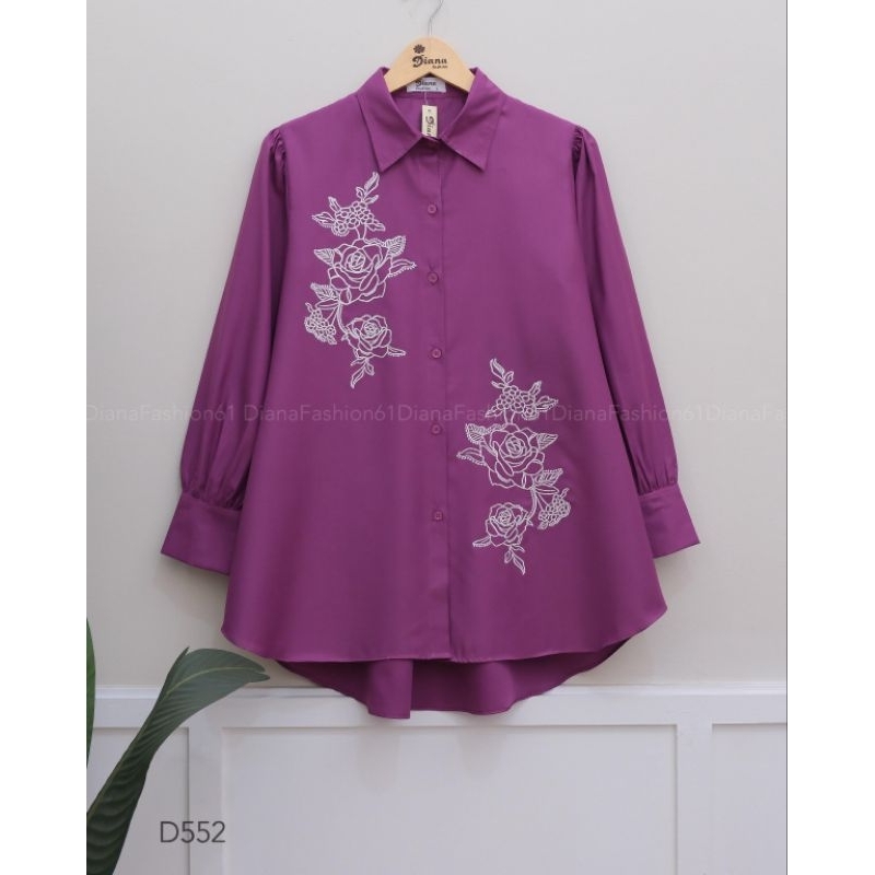 Blouse Kemeja Bordir Bahan Toyobo Import / Atasan Ima Toyobo Premium / Blouse Wanita Best Seller