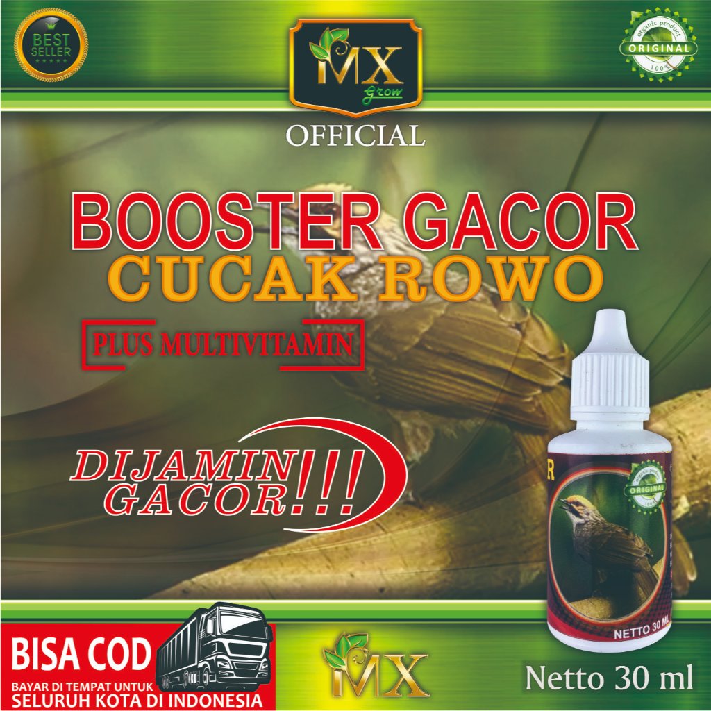 Booster Gacor Burung Cucak Rowo / Vitamin Burung Cucak Rowo