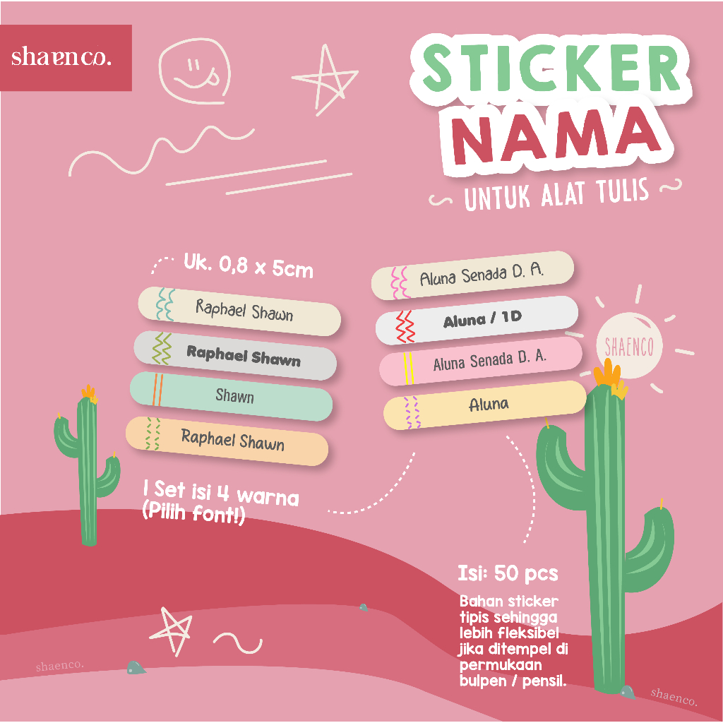 

STIKER LABEL BULPEN STICKER PENSIL SEKOLAH LUCU