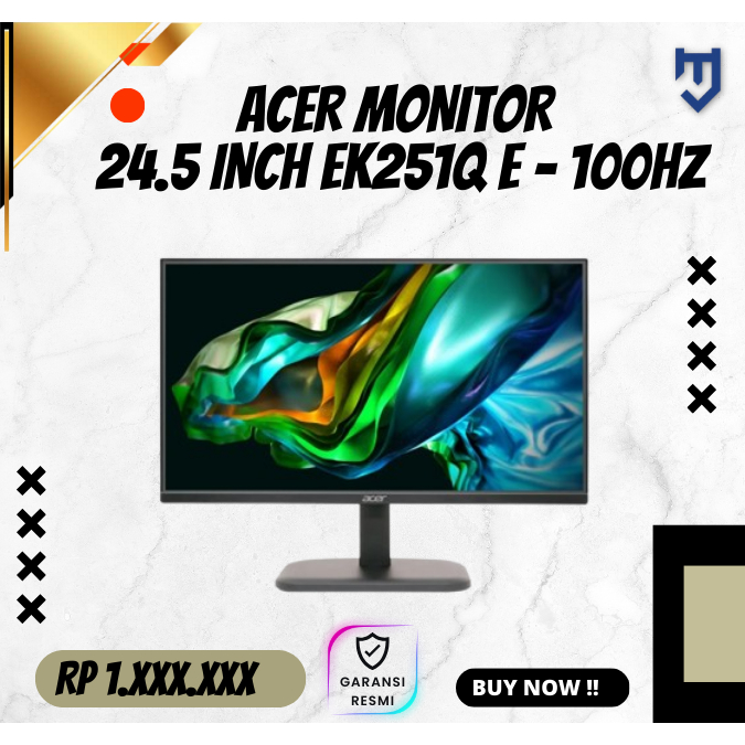 Acer Monitor 24.5 inch EK251Q E - 100Hz