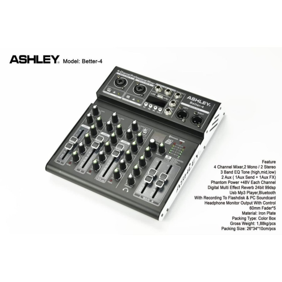 Mixer Ashley Better-4 (4 Channel)