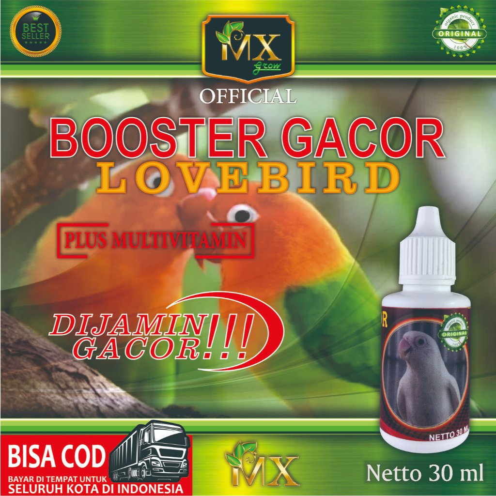 Booster Gacor Burung Lovebird / Vitamin Burung Lovebird