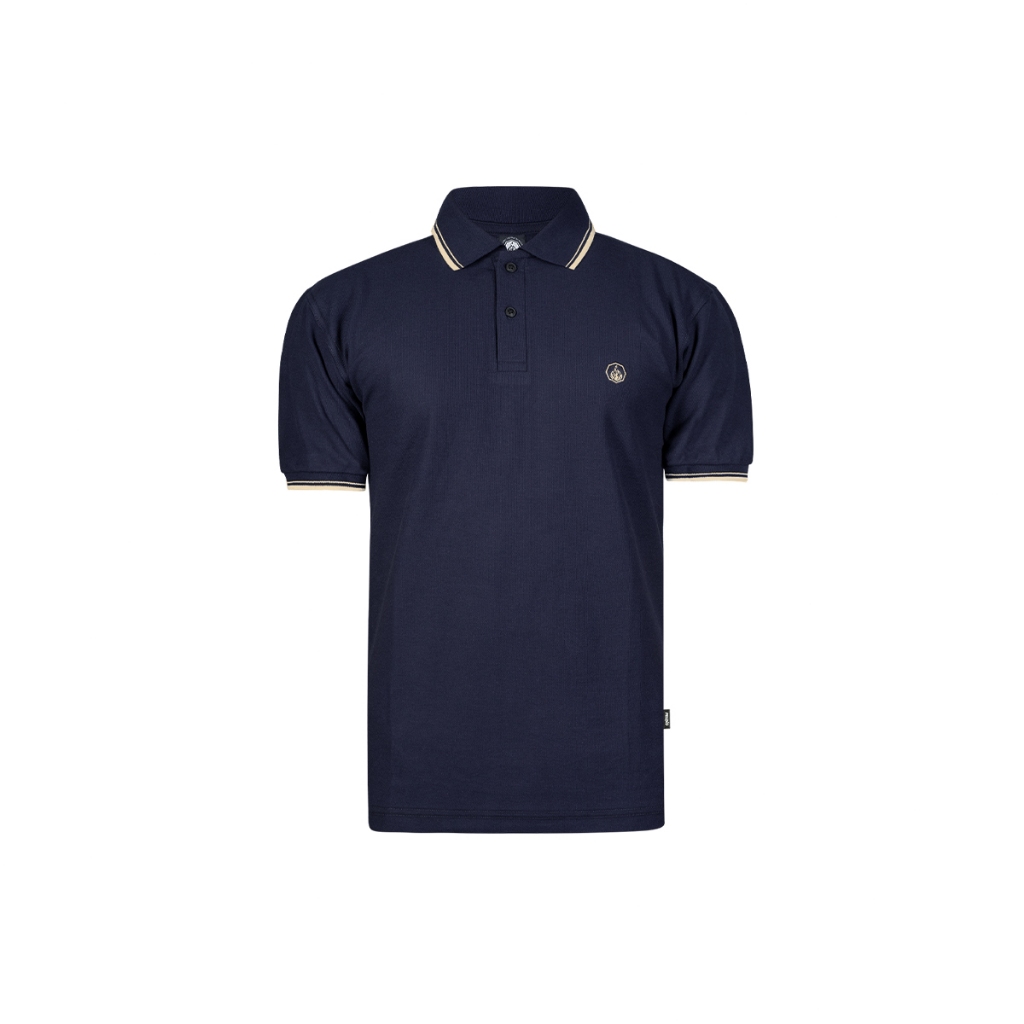 Prung Wanabo Kaos Poloshirt Warna Navy kaos Polo Kaos Kerah
