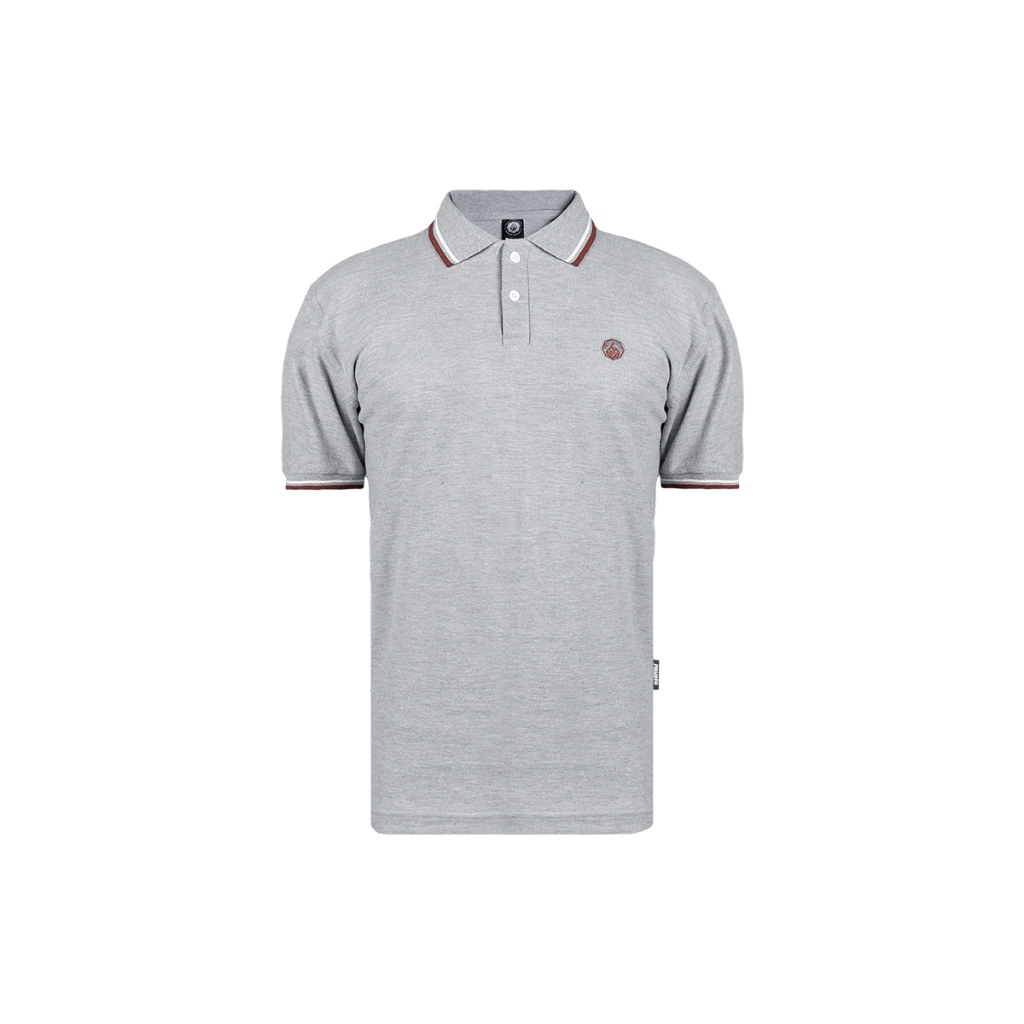 Prung Wamima Poloshirt Warna Abu Misty Kaos Polo Kaos Kerah