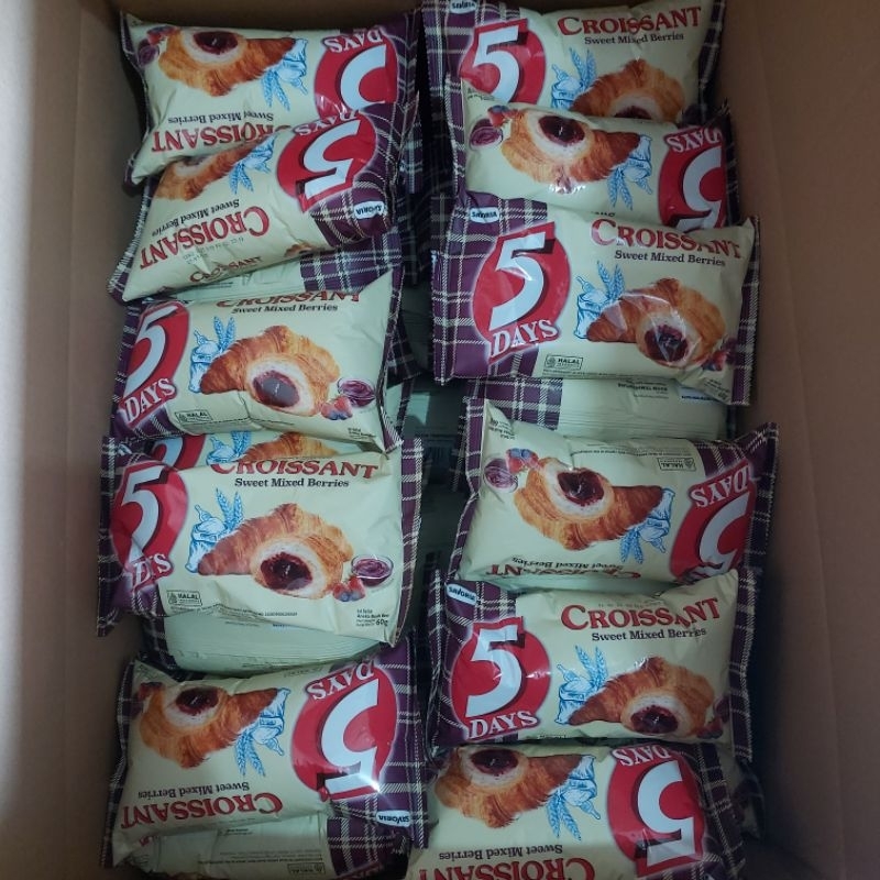 

RB [ 1 DUS / 40 PCS ] 5 DAYS CROISSANT 60g