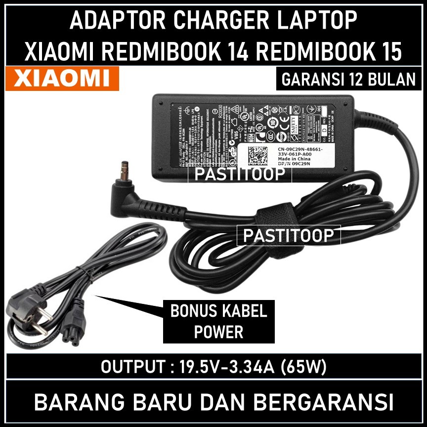 Adaptor charger Laptop Xiaomi RedmiBook 14 RedmiBook 15 65W Ori