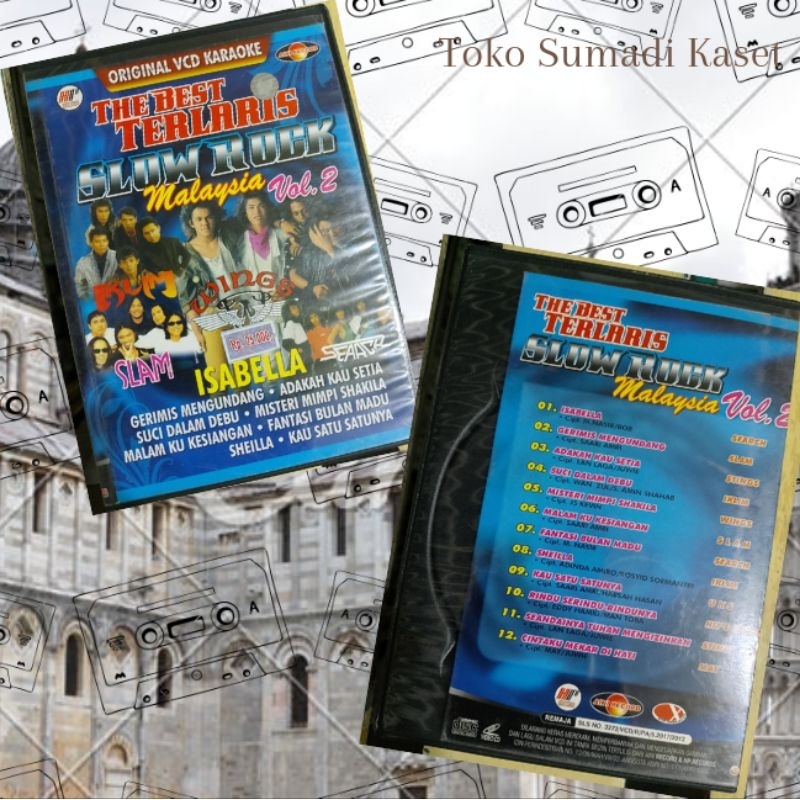 VCD The best terlaris slow rock Malaysia vol 2 produksi Aini record