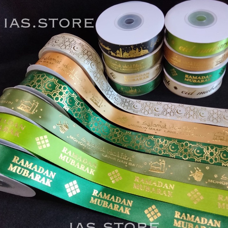 

STOCK TERUPDATE 1Roll 2yard Pita Idul Fitri 125cm 2cm 25cm Pita Lebaran Pita Parcel Ramadan Perroll