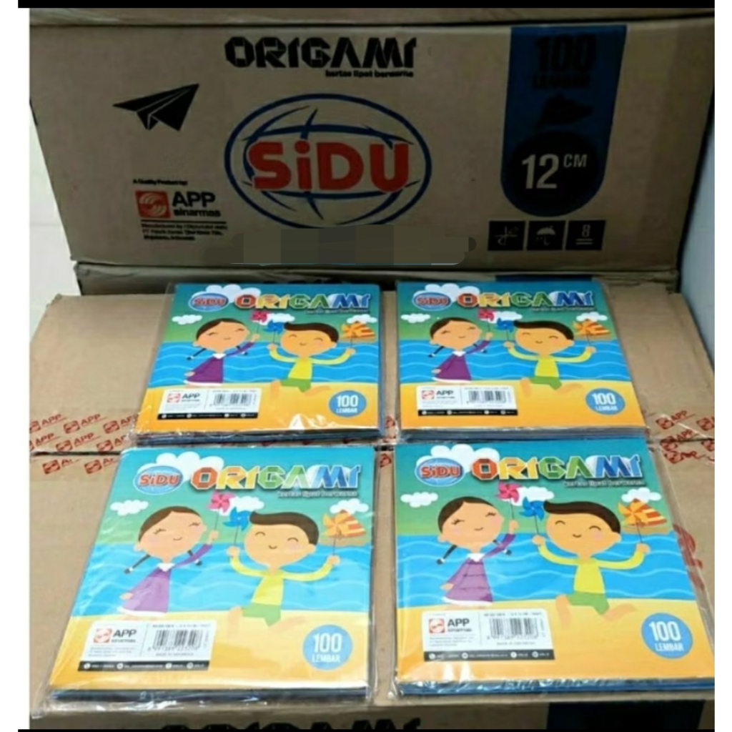 

Kertas Lipat Origami Kecil Sidu Sinar Dunia Warna Warni 100 lembar 12 x 12 SDU KS