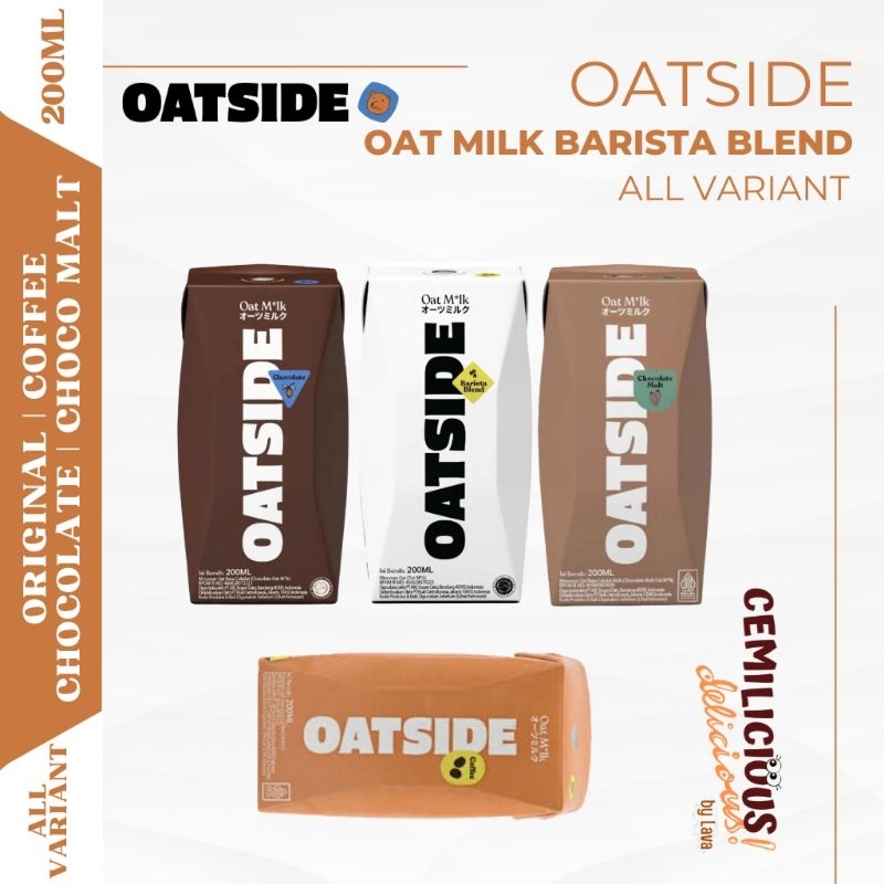 

Oatside Oat Milk Barista Blend Chocolate Coffee Choco Malt 200ml