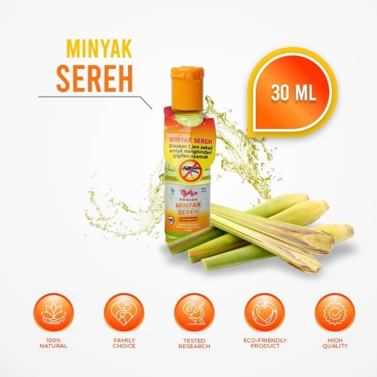 MINYAK SEREH DRAGON 30 ML / CAP DRAGON MINYAK SEREH 30 ML