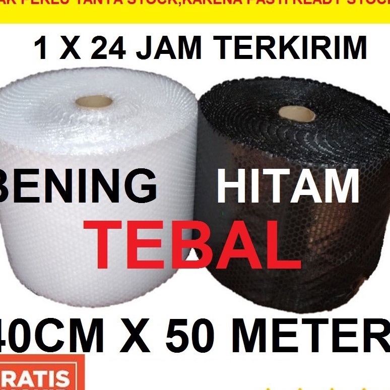 

Spesial BubbleWrap Hitam Bening 4Cm x 5Meter KHUSUS INSTAN