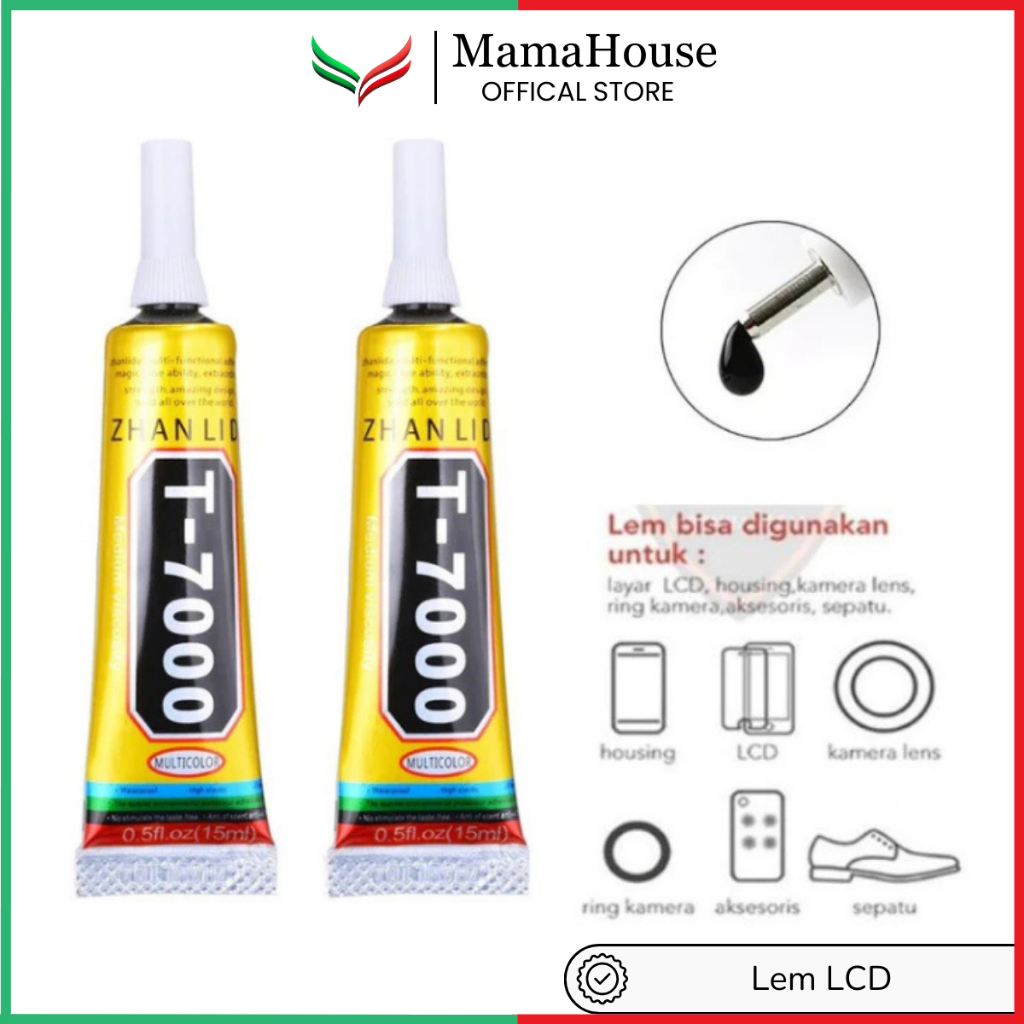 

[MHS] Lem Lcd T7000 - Lem Touchscreen T-7000 Lem Casing Lem HP 3ML Cairan Warna Hitam T-7000