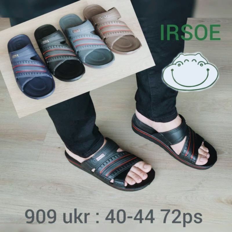 sandal slop karet irsoe  pria dewasa 909 sandal slop irso