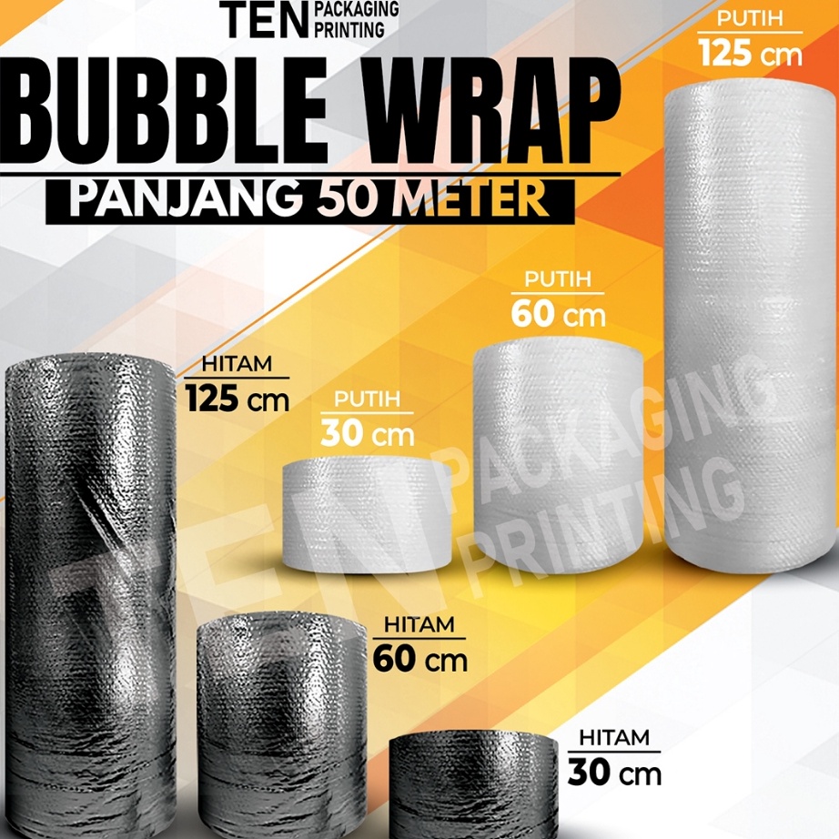 

Mega Bubble Wrap Standard Core Plastik Packing Olshop Per Roll Ukuran 125cmx5M 6cmx5M