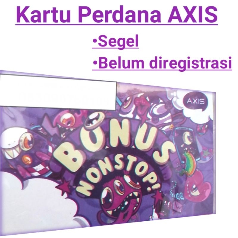 Kartu Perdana AXIS Reguler KPK pulsa 0K SEGEL