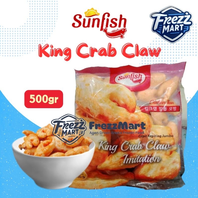 

SunFish King Crab Claw 500gr Capit Kepiting Jumbo Olahan Kepiting Frozen Food Beku