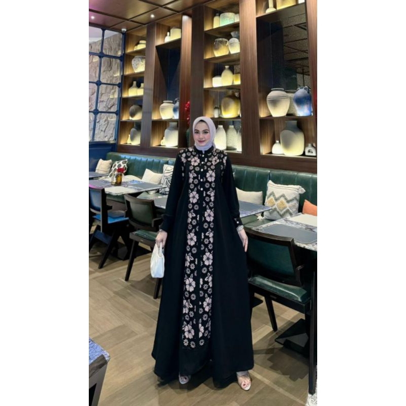 [BISACOD] GAMIS SYAZANI RESTU MANDEH &YULITA 2IN1 SERIES DRESS BY ALODY /ORI RESTU MANDEH/TERLARIS/O