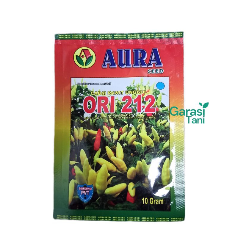 (REPACK) BENIH CABAI RAWIT ORI 212 BIBIT CABE AURA SEED ORIGINAL
